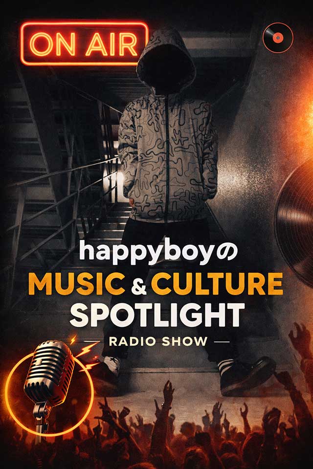 スタイリストHAPPY BOYのMUSIC&CULTURE spotlight!!